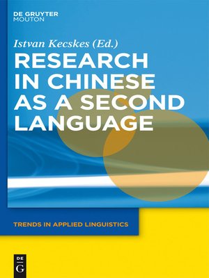 cover image of Research in Chinese as a Second Language